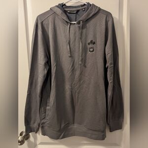 Travis Mathew Men's M Gray Long Sleeve Tee Shirt Pullover Hoodie Lightweight NWT